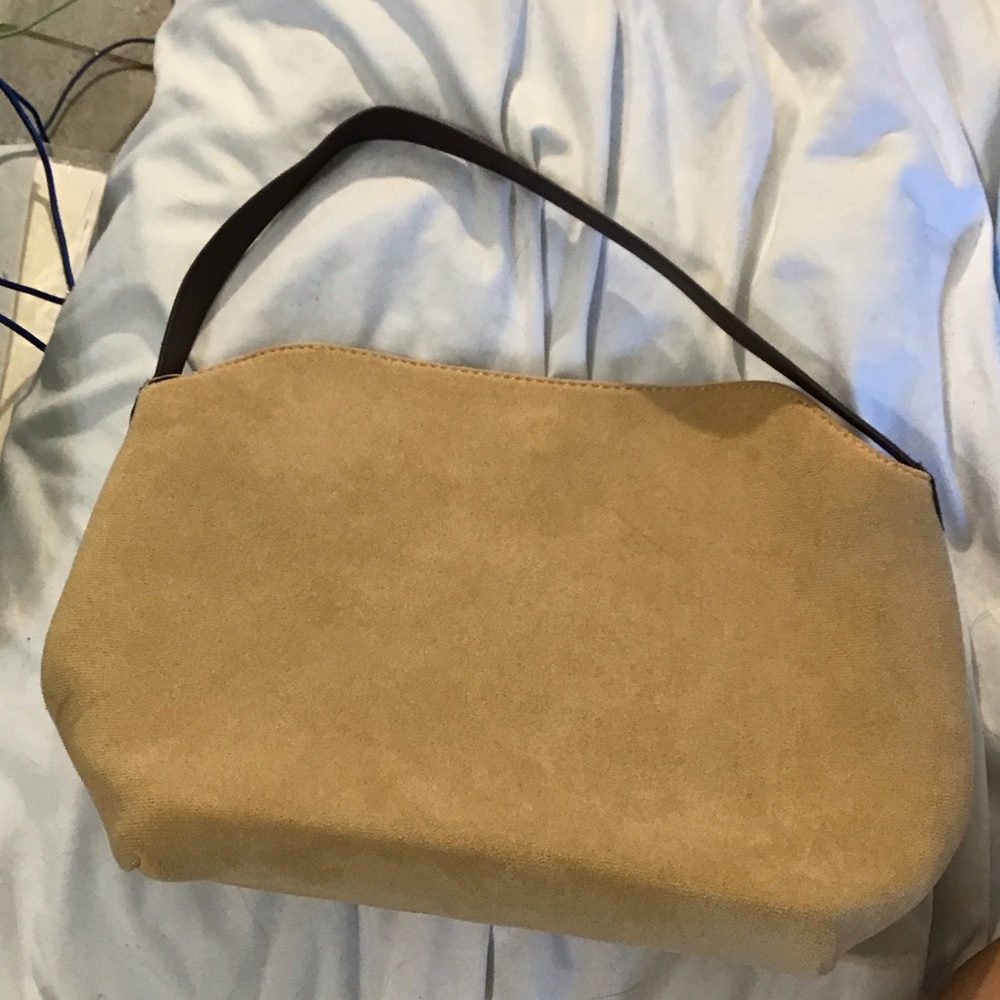 Elegant Tan Suede Women's Bag